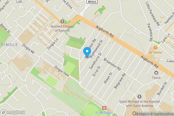 Map location for 76 Blythswood Street, Liverpool L17 7DG