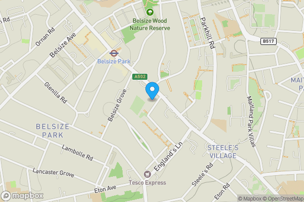 Map location for 4 Antrim Grove, Belsize Park, London NW3 4XR