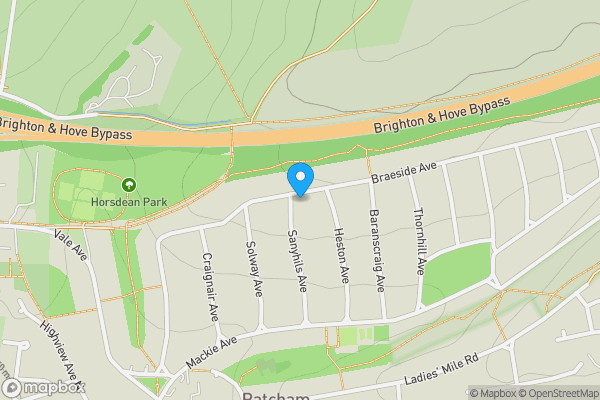 Map location for 62 Sanyhils Avenue, Brighton, East Sussex, BN1 8UN