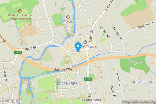 Map location for Former Barclays Bank, High Street, Horncastle, Lincolnshire, LN9 5HS