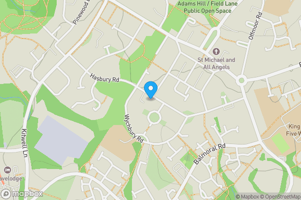 Map location for 102 Hasbury Road, Bartley Green, Birmingham, B32 4EA