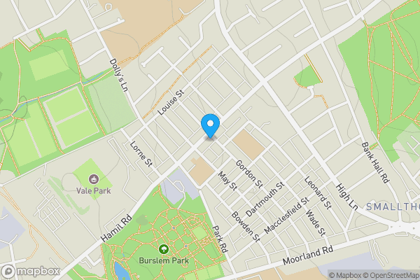 Map location for 104 Hamil Road, Stoke-On-Trent, Staffordshire, ST6 1AU