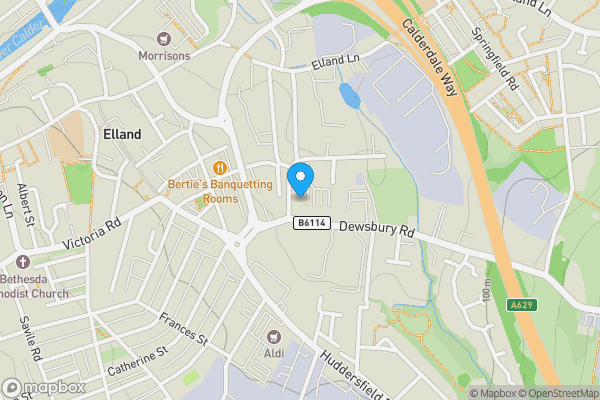 Map location for Apartment 41, Perseverance Mills, Westbury Street, Elland HX5 9AG