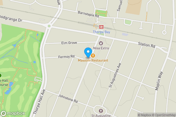 Map location for 123 The Broadway, Thorpe Bay, Essex, SS1 3EX