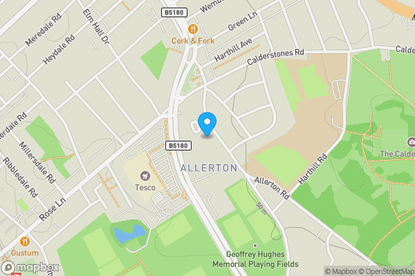 Map location for Flat 11 212 Allerton Road, Liverpool, Merseyside, L18 6JN