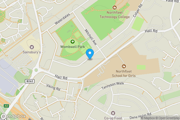 Map location for 193 Colyer Road, Northfleet, Gravesend, DA11 8AT