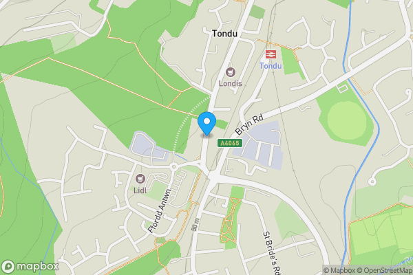 Map location for Wesley Church Centre, Maesteg Road, Tondu, Bridgend, CF32 9BT