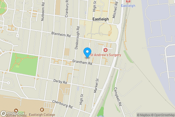 Map location for High Street, Eastleigh, Hampshire, SO50 5LS