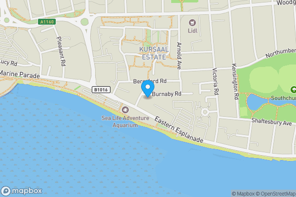 Map location for 3 Burnaby Road, Southend-on-Sea, Essex, SS1 2TL