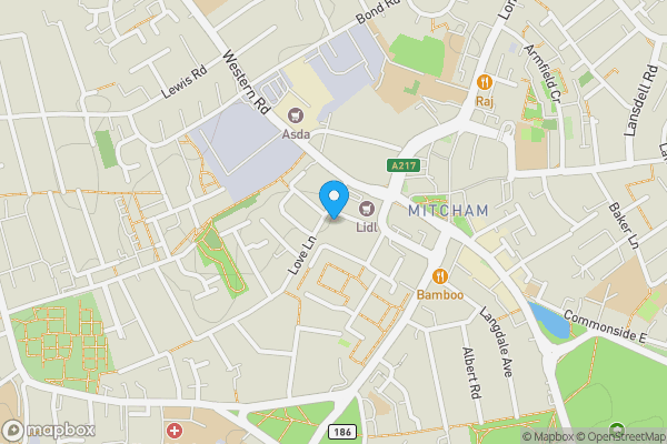 Map location for 38 Raleigh Gardens, Mitcham, Surrey, CR4 3NS