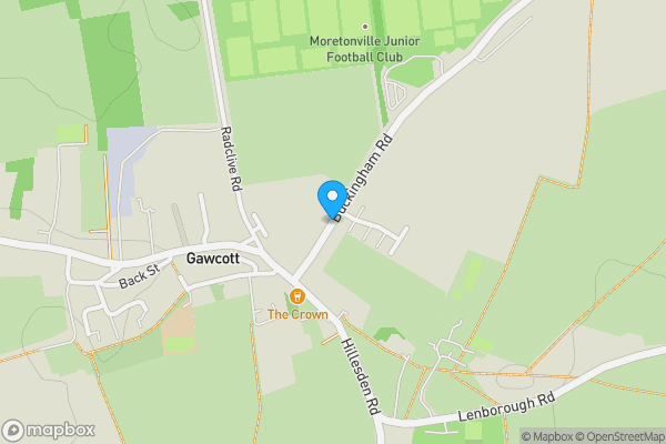Map location for Former Covered Reservoir Site, Buckingham Road, Gawcott, near Buckingham, Buckinghamshire MK18 4JD
