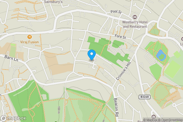 Map location for 17 Northey Road, Bodmin, Cornwall, PL31 1JE