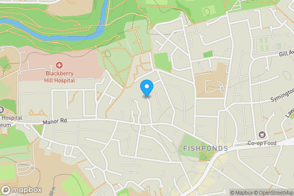 Map location for Garage off, Claverham Road, Fishponds, Bristol, BS16 2HS