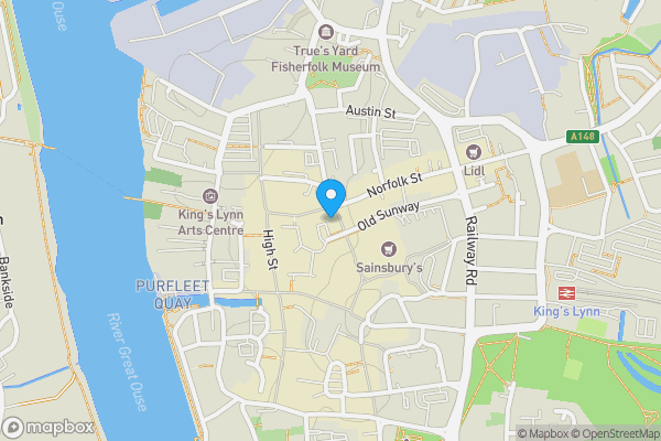 Map location for 7 Norfolk Street, Kings Lynn, Norfolk, PE30 1AR