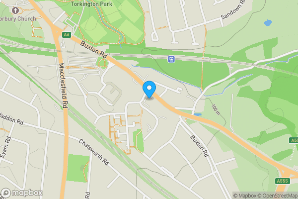 Map location for 60 Buxton Road, Hazel Grove, Stockport, Cheshire, SK7 6AF