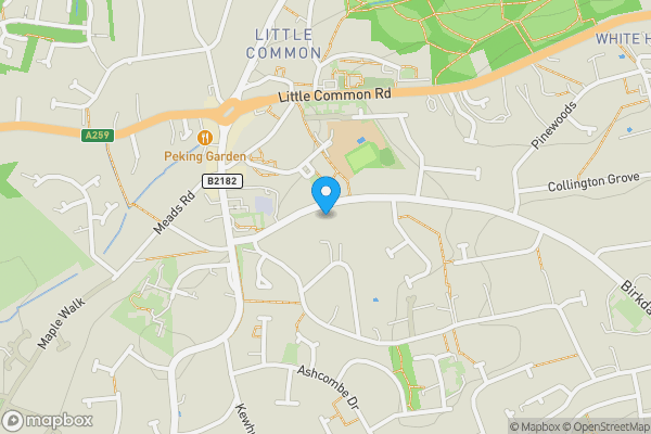 Map location for 89 Birkdale, Bexhill-on-Sea, TN39 3TG