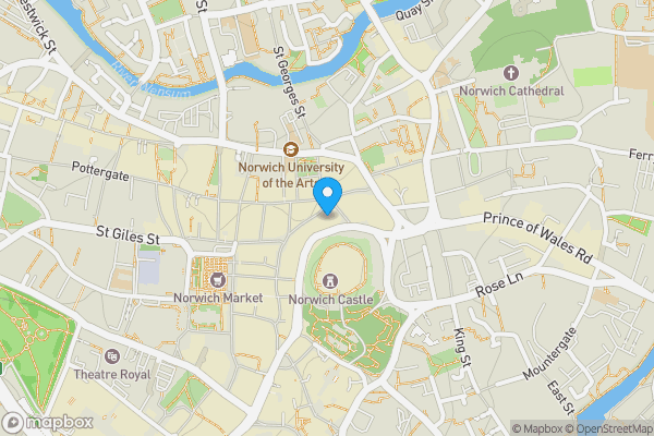 Map location for 48, London Street, Norwich, Norfolk, NR2 1LA