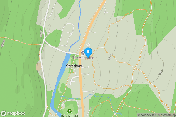 Map location for The Munro Inn, Strathyre, Stirlingshire, FK18 8NA