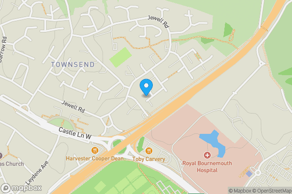 Map location for 22 Cheshire Drive, Bournemouth, BH8 0JT