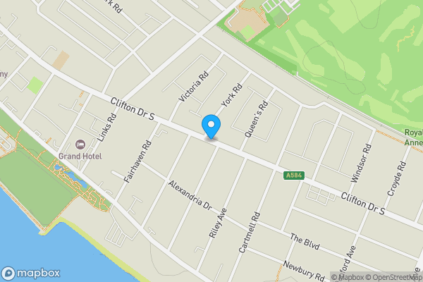 Map location for Clifton Drive South, Lytham St. Annes, Lancashire, FY8 1QE