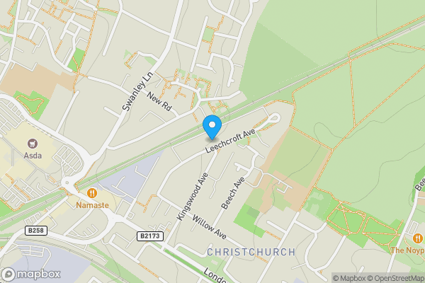 Map location for 61 Leechcroft Avenue, Swanley, Kent, BR8 8AP