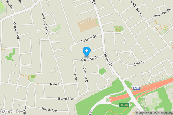 Map location for 14 Seaforth Drive, Wirral, Merseyside CH46 0TD