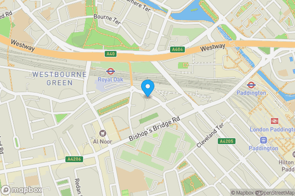 Map location for 215C Gloucester Terrace, Paddington, London, W2 6HX