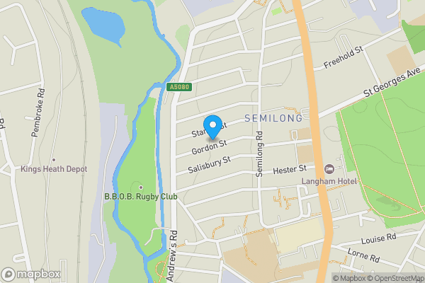 Map location for 46 Gordon Street, Northampton, Northamptonshire, NN2 6BZ