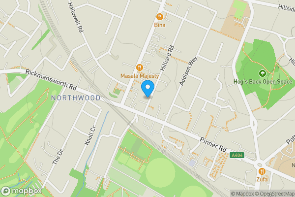 Map location for 9 Hilliard Road, Northwood, HA6 1SQ