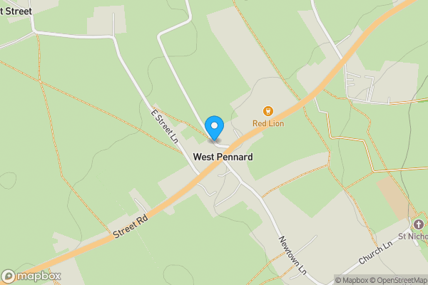 Map location for Laurel Street, Hearty Moor, West Pennard, BA6