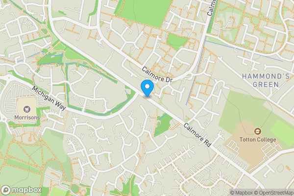 Map location for Calmore Road, Southampton, Hampshire, SO40 8GN