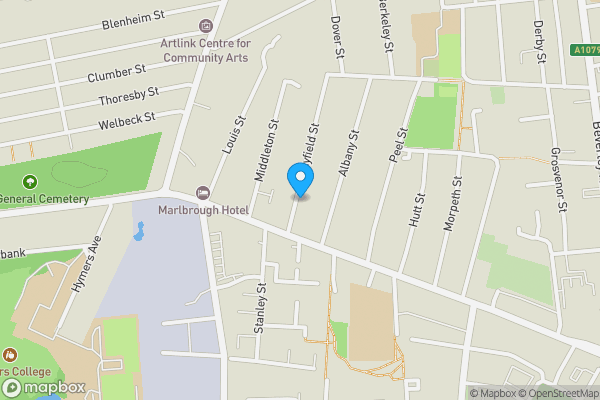 Map location for 14 Mayfield Street, Hull, North Humberside, HU3 1NS