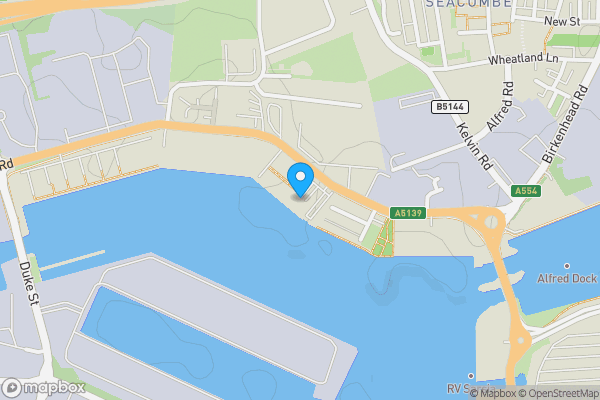 Map location for Apartment 98, East Float Quay Dock Road, Birkenhead, CH41 1DP
