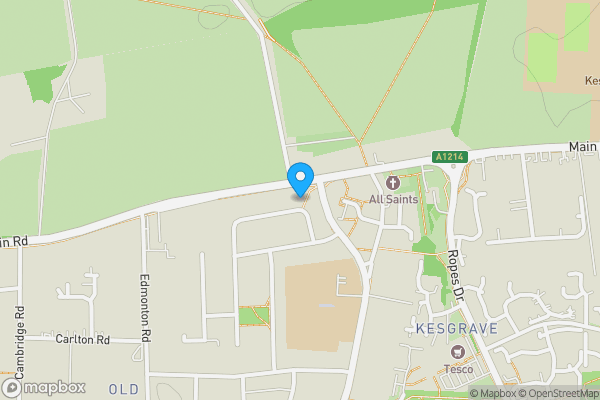 Map location for Land At Back Of 10 Quebec Drive, Ipswich, Suffolk, IP5 1HP