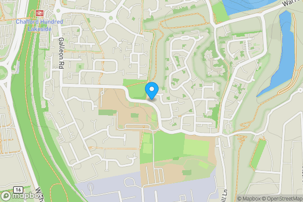 Map location for 55 Mayflower Road, Chafford Hundred, Grays, Essex, RM16 6BE