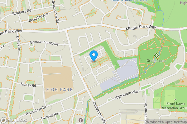 Map location for Flat 2, 32 Billys Copse, Havant, Hampshire, PO9 5DJ