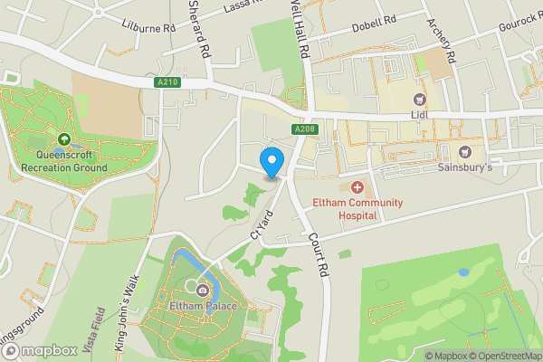 Map location for 28 Court Yard, Eltham, London, SE9 5QA