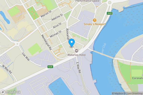 Map location for 102 Alexandra Road, Newport, NP20 2JG