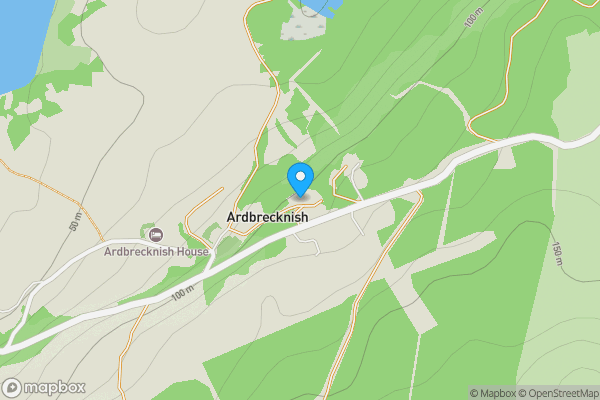 Map location for Plots of Land at Ardbrecknish House, South Lochaweside, Dalmally, Argyll PA33 1BH