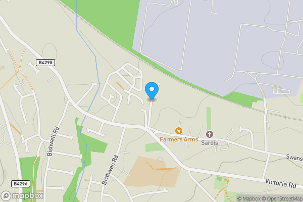 Map location for Building Plot, Westfield Road Waunarlwydd, Swansea, SA5 4SJ