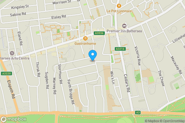 Map location for 48 Taybridge Road, Battersea, London, SW11 5PT
