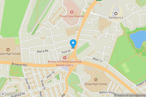 Map location for The Queen Victoria Public House, 57 Rice Lane, Liverpool L9 1AD