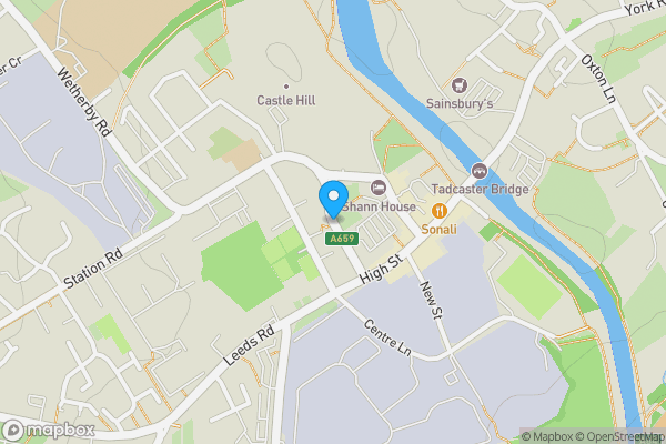 Map location for Former Hall, Chapel Street, Tadcaster, North Yorkshire, LS24 9AS