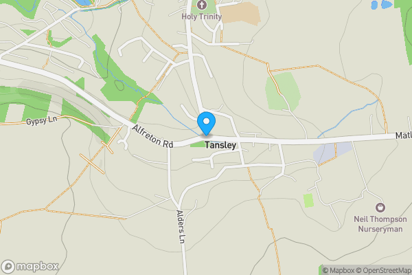 Map location for Royal Oak House, The Cliff, Tansley, Matlock, Derbyshire DE4 5FY