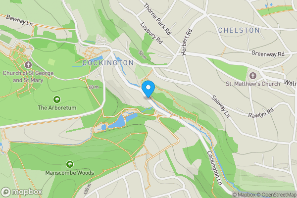 Map location for Cockington Lane, Torquay, TQ2