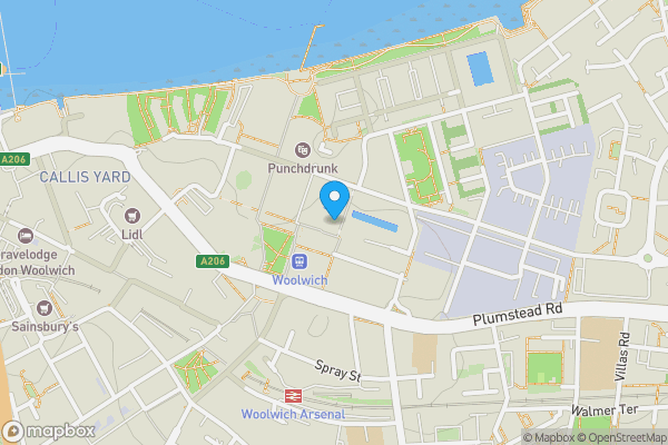 Map location for 207 West Carriage House, Royal Carriage Mews, LONDON, London, SE18 6GA