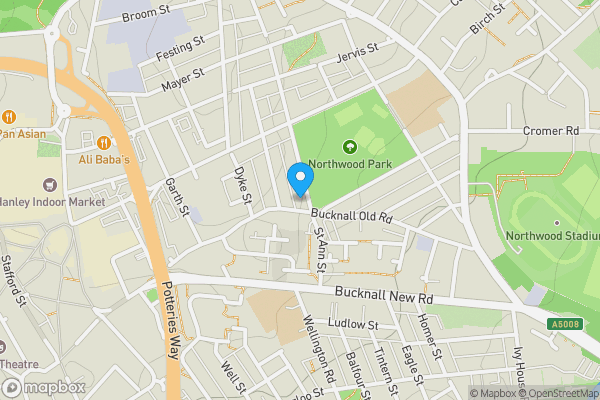 Map location for 92 Baskerville Road, Hanley, Stoke-On-Trent, Staffordshire ST1 2DL