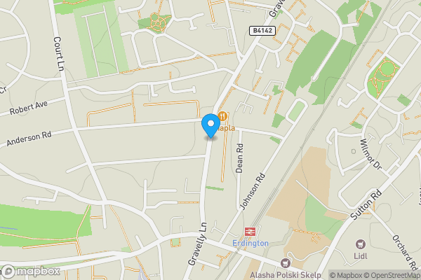 Map location for Gravelly Lane, BIRMINGHAM, West Midlands, B23 6LT