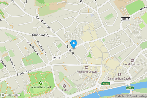 Map location for 92 St. Catherine Street, Carmarthen, Dyfed, SA31 1RF