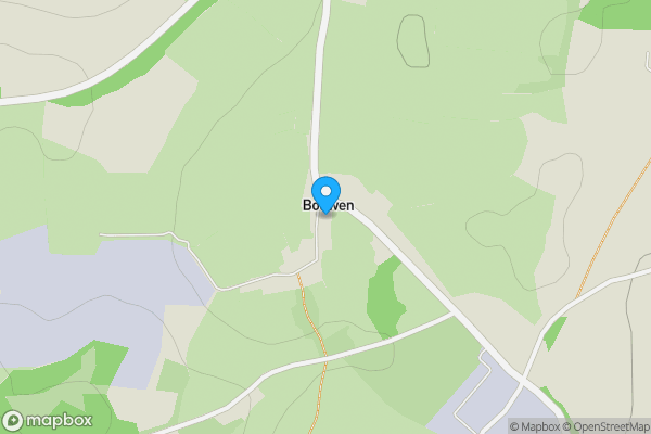 Map location for 3.34 acres of land with shed, Bodwen, Bugle, PL26 8RP